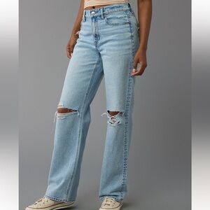 NWT American Eagle Light Blue Distressed Jeans
